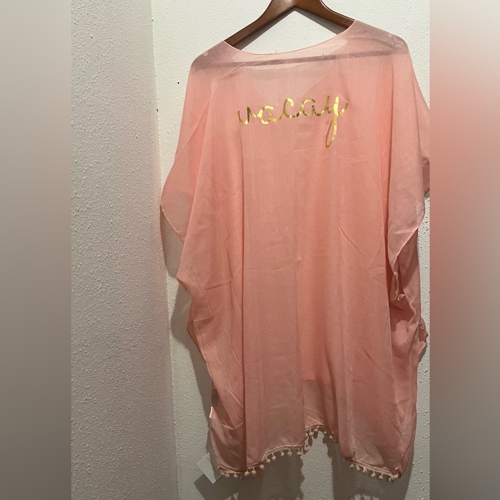 ever ellis Beach Cover Sheer Pullover